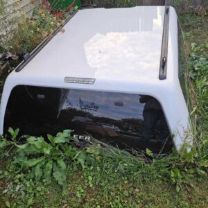 White GMC bed cap, fits 2014-2019 models